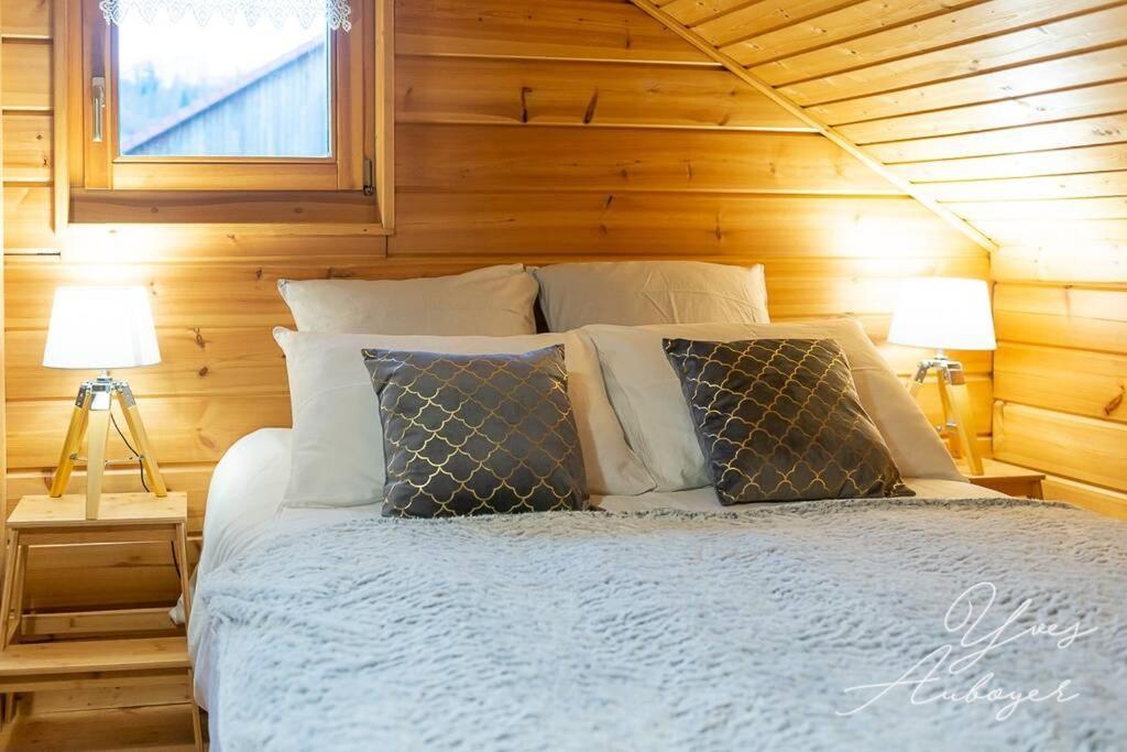 Chalet La Calougeotte, Jardin, Spa Et Sauna Prives Le Menil ภายนอก รูปภาพ